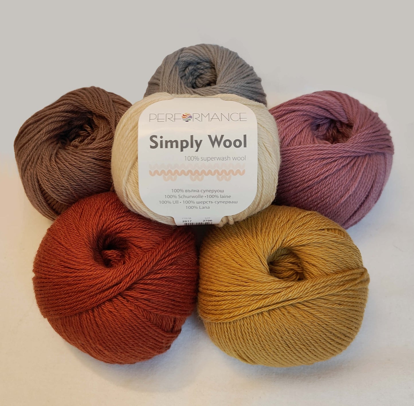 Simply Wool kategoriakuva 100% superwash villalangoista.