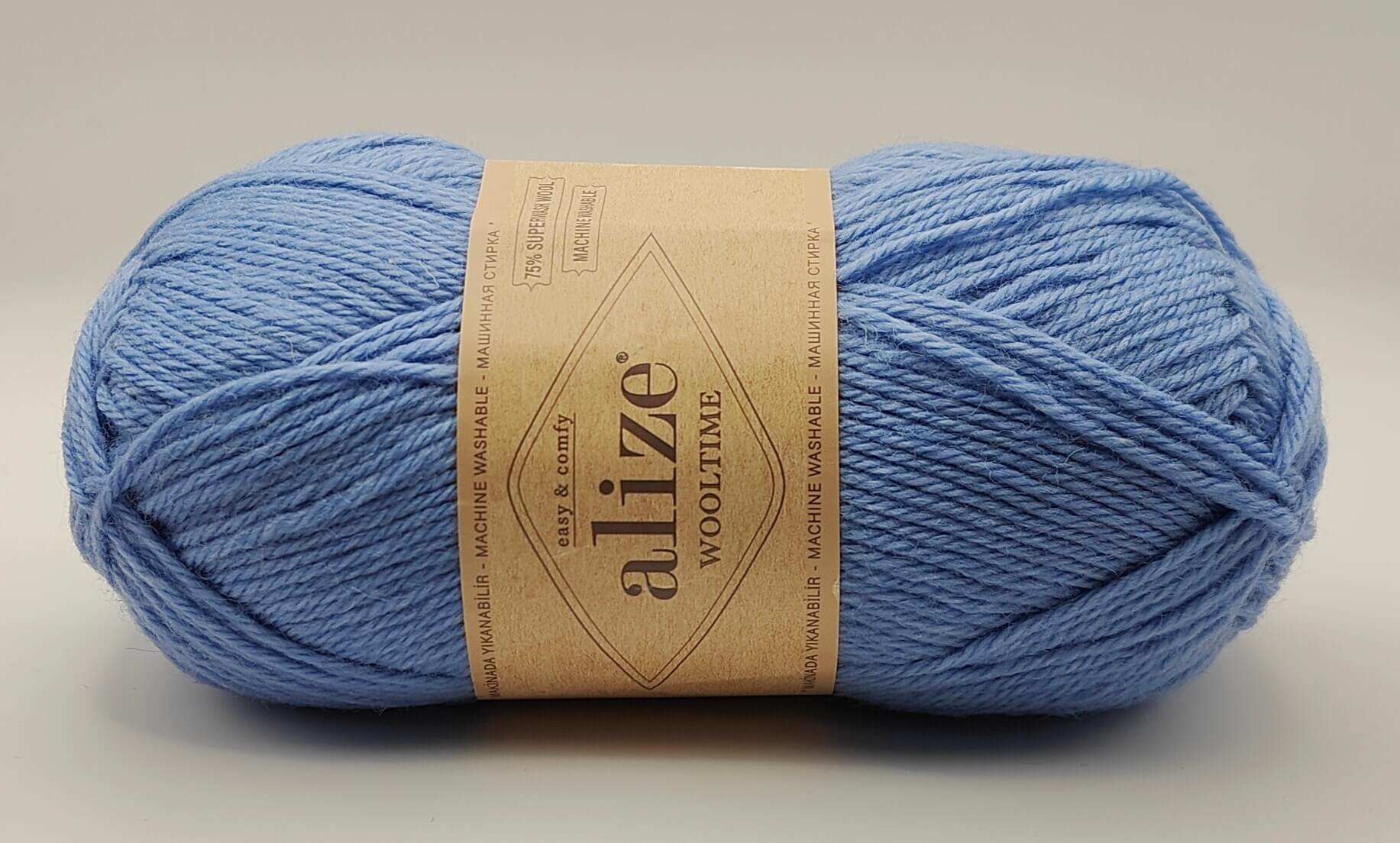 Alize Wooltime vaaleansininen neulelanka.