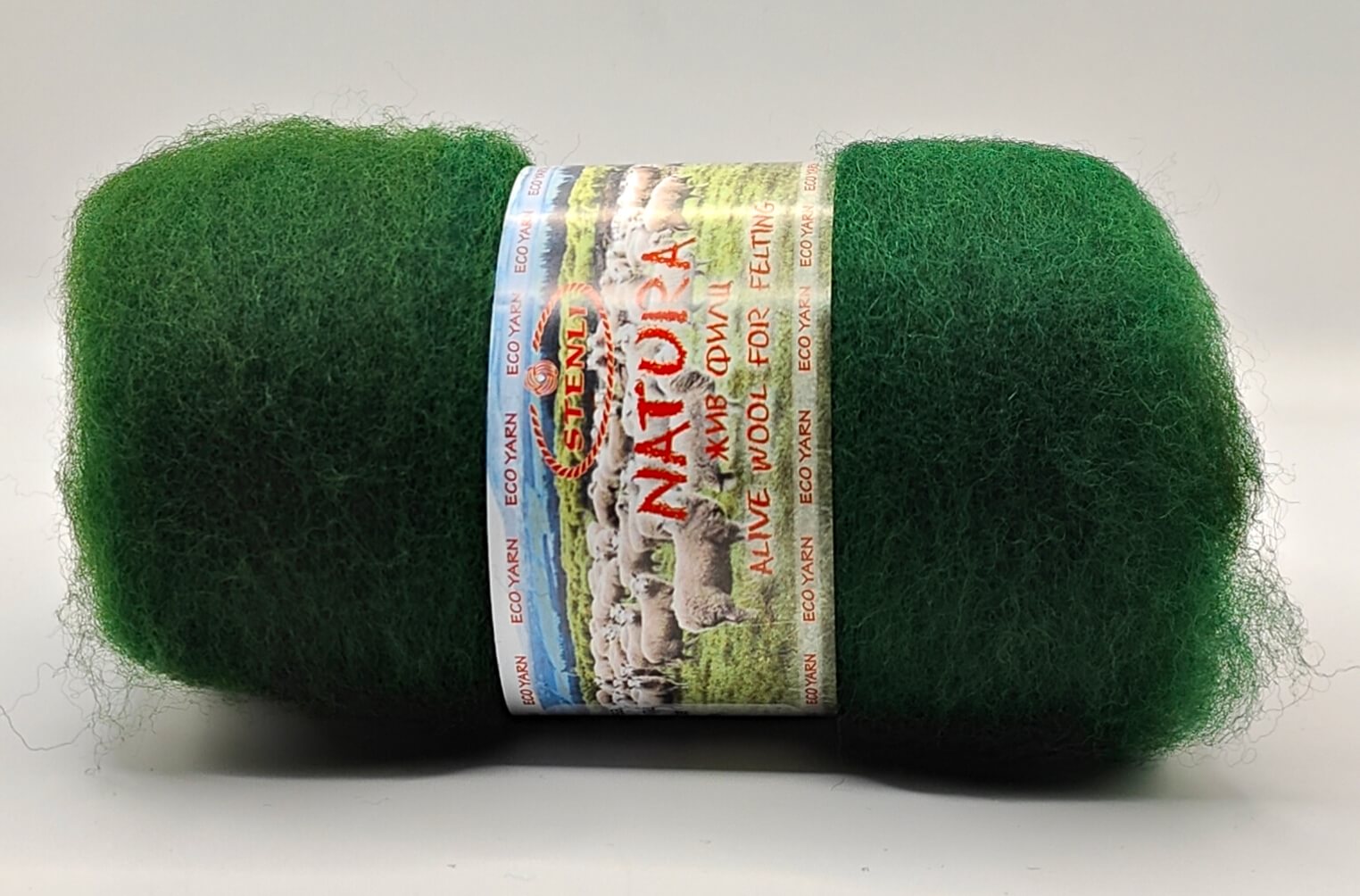 Vihreä Natura huovutusvilla.